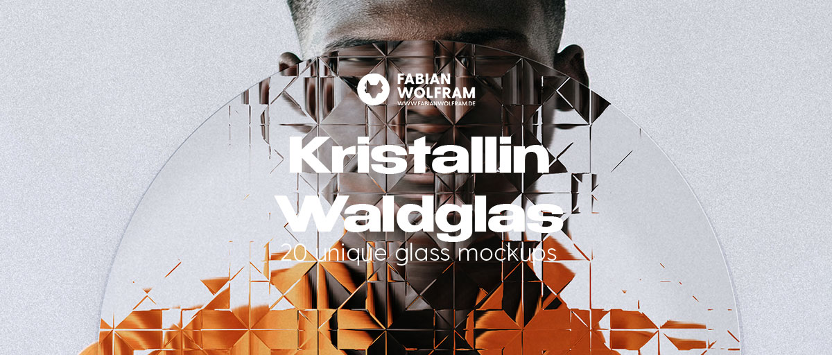 Kristallin Waldglas - 20 realistic glass effects for photoshop